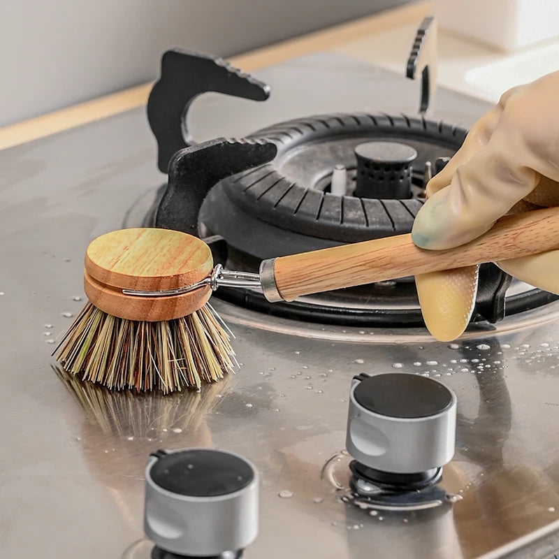 Brosse Vaisselle en Bois Rechargeable – Éco & Design